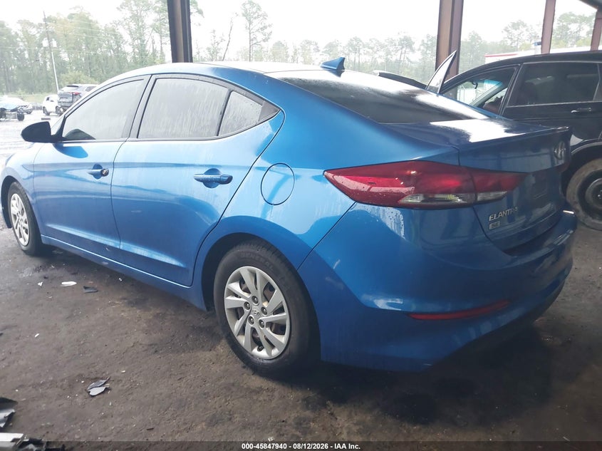 Vin: 5npd74lf9hh067893, lot: 46346873, hyundai elantra se 20173