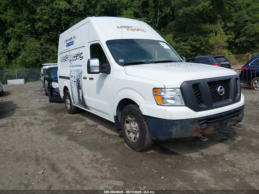 2014 Nissan Nv Cargo Nv3500 Hd Sv V8, Удар ззаду, IAAI, VIN 1N6AF0LY9EN107298