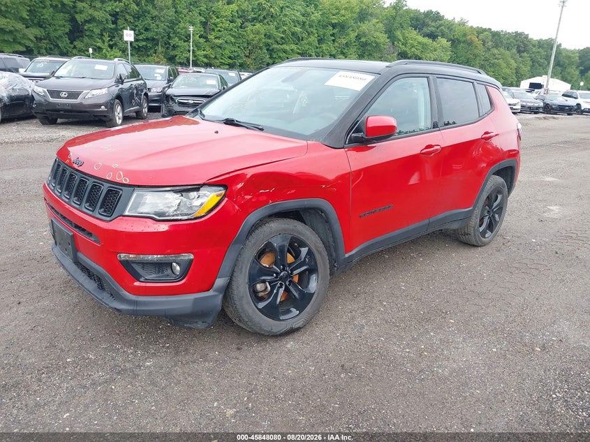 Vin: 3c4njdbb8kt761616, lot: 46347013, jeep compass altitude 4x4 20192