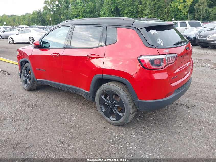 Vin: 3c4njdbb8kt761616, lot: 46347013, jeep compass altitude 4x4 20193
