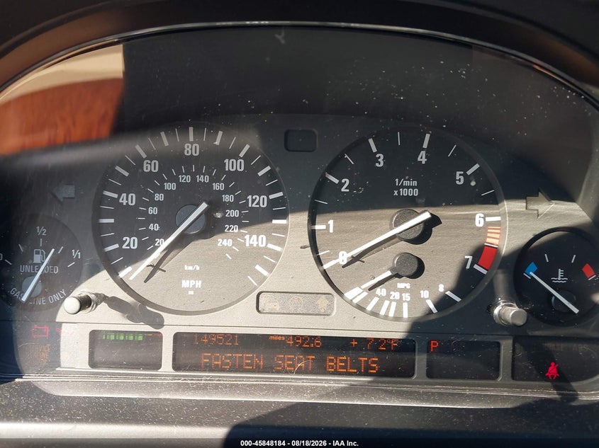 BMW 530IA 2003 VIN WBADT63493CK43445