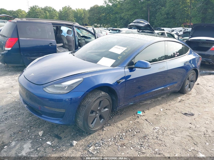 Vin: 5yj3e1ea1mf058681, lot: 46347208, tesla model 3 standard range plus rear-wheel drive 20212