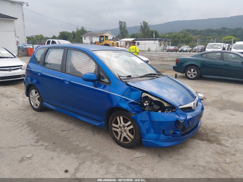2007 Honda Fit Sport, Right Front, IAAI, VIN JHMGD38637S062129