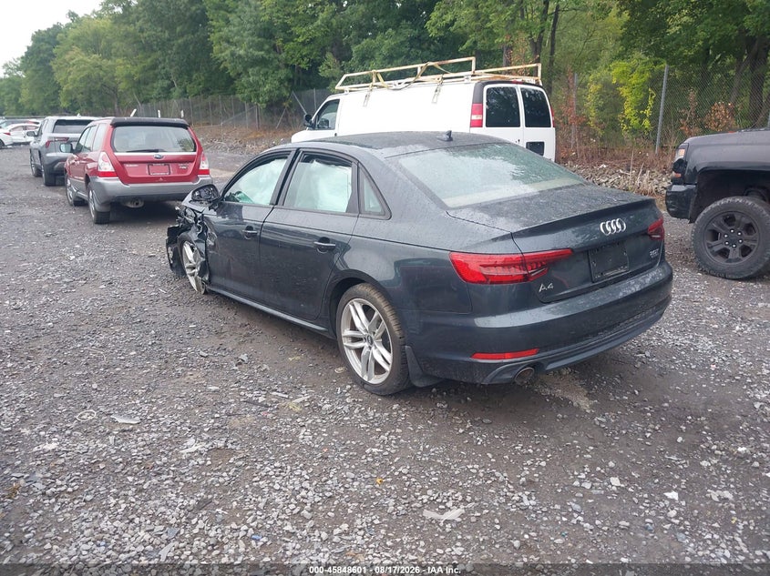 Vin: waudnaf42hn047318, lot: 46347534, audi a4 season of audi premium 20173