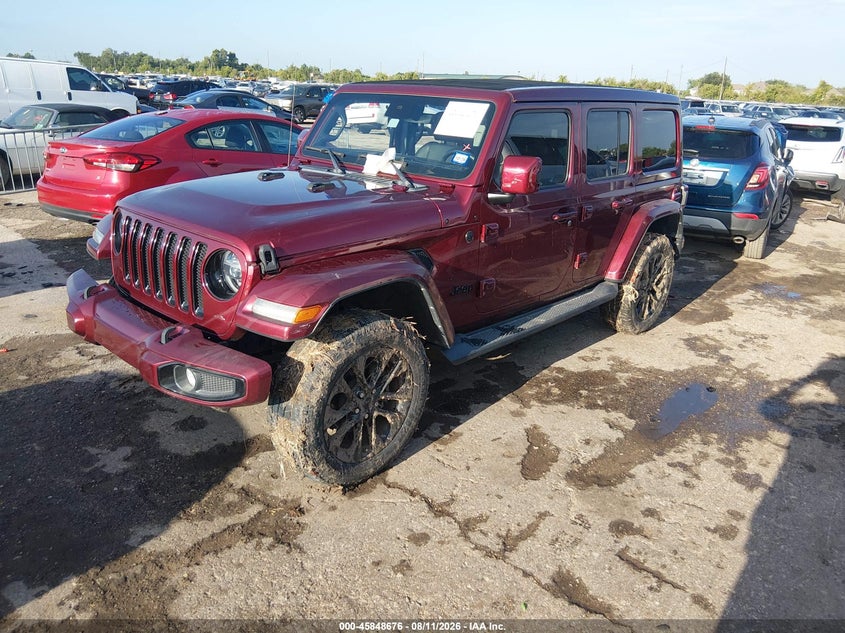 Vin: 1c4hjxegxmw821902, lot: 46347608, jeep wrangler unlimited high altitude 4x4 20212