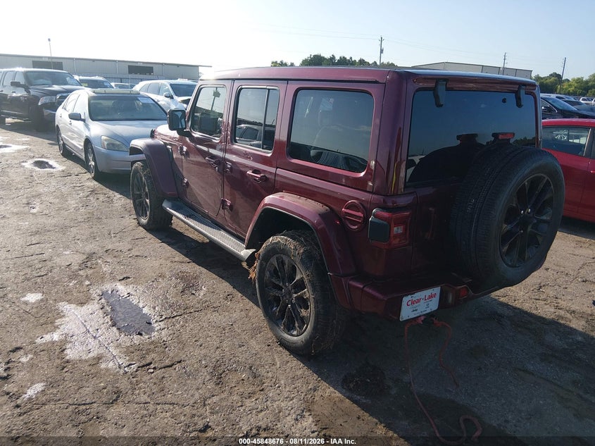 Vin: 1c4hjxegxmw821902, lot: 46347608, jeep wrangler unlimited high altitude 4x4 20213