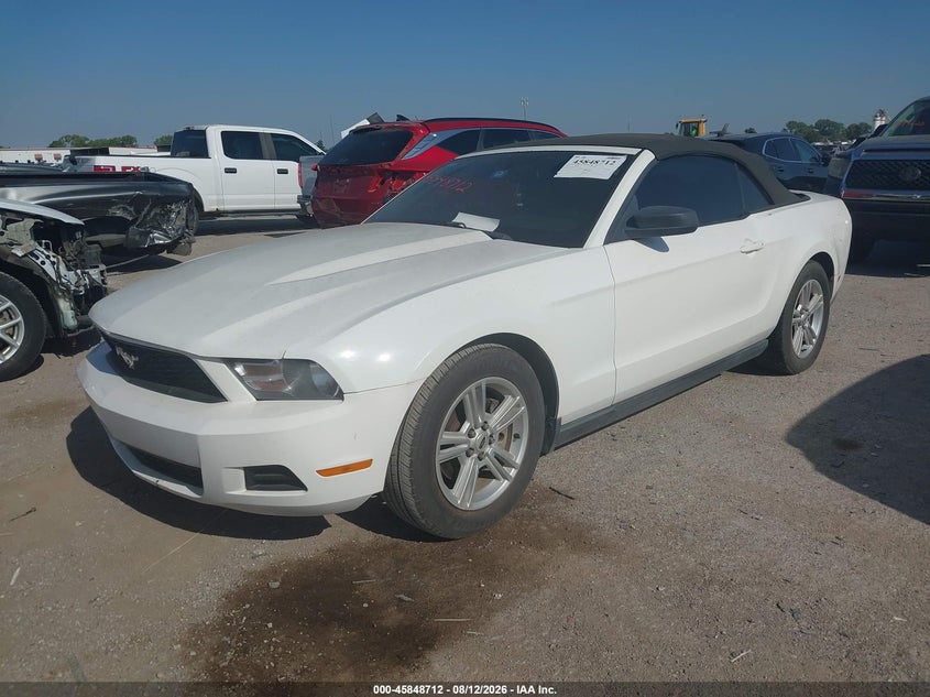 2012 FORD MUSTANG CABRIO 3.7L V-6 DOHC, VVT, 305HP