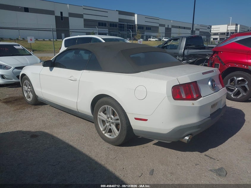2012 FORD MUSTANG CABRIO 3.7L V-6 DOHC, VVT, 305HP