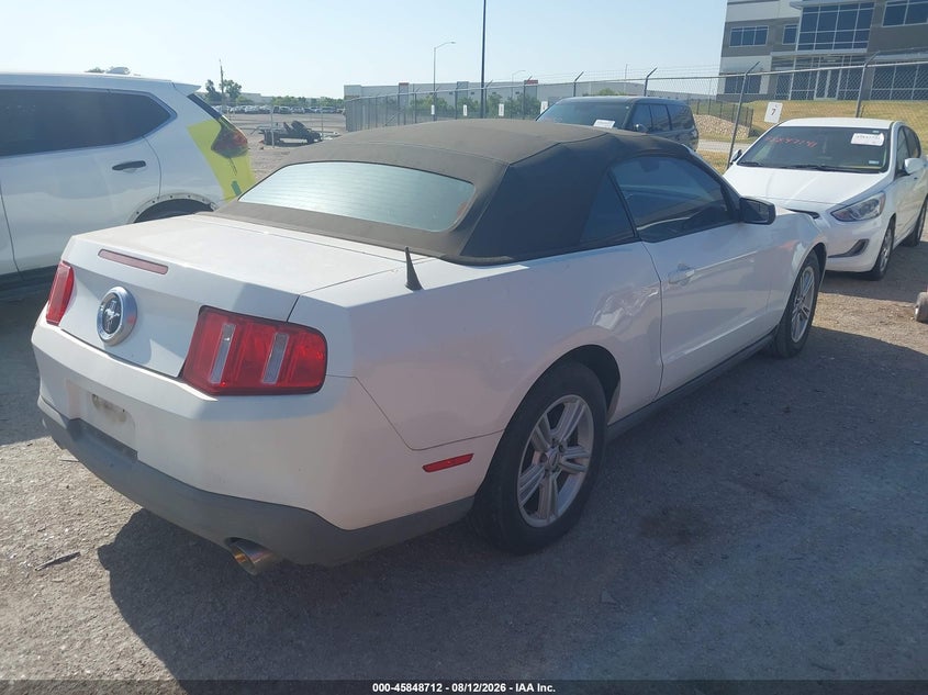 2012 FORD MUSTANG CABRIO 3.7L V-6 DOHC, VVT, 305HP