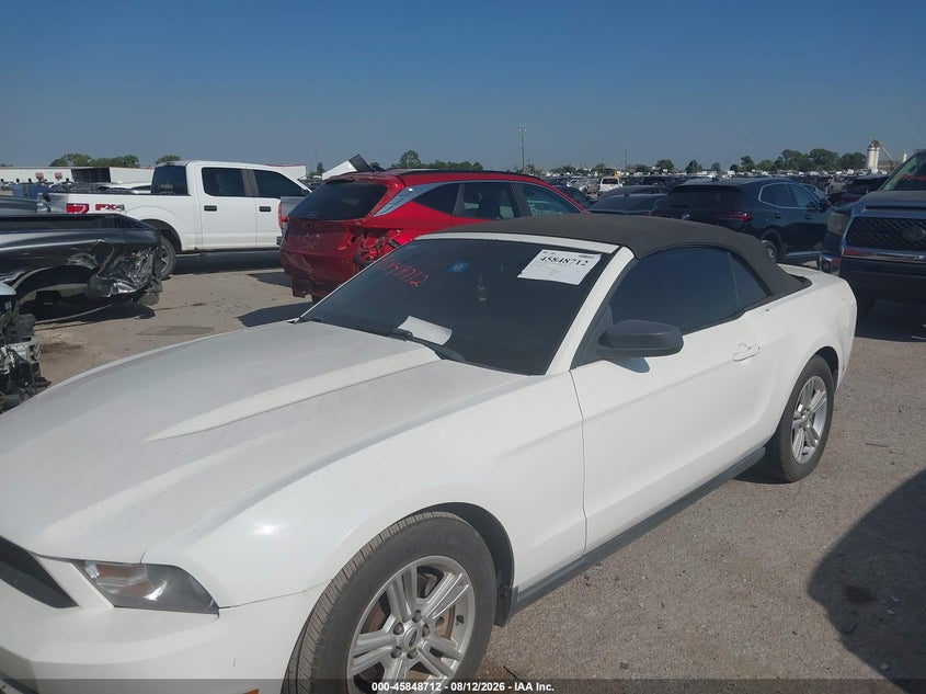 2012 FORD MUSTANG CABRIO 3.7L V-6 DOHC, VVT, 305HP