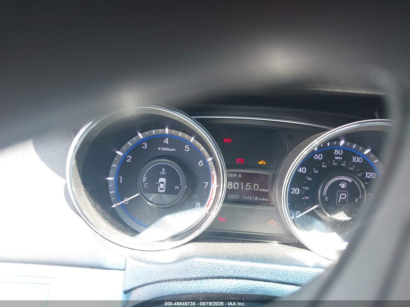 2013 HYUNDAI SONATA SEDAN 2.4L I-4 DI, DOHC, VVT, 198HP