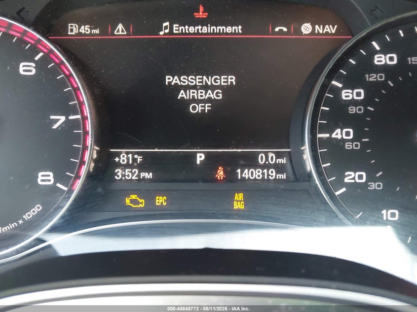2012 AUDI A7 auction photo 7
