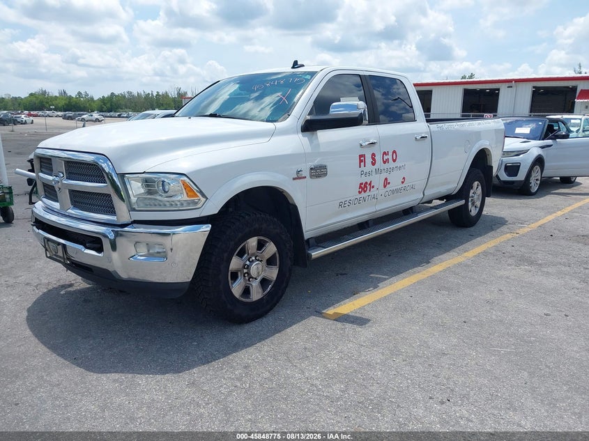Vin: 3c6ur5ll8gg160375, lot: 46347708, ram 2500 laramie longhorn 20162