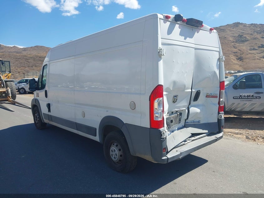 Vin: 3c6urvhg1je116880, lot: 46347728, ram promaster 3500 3500 high 20183