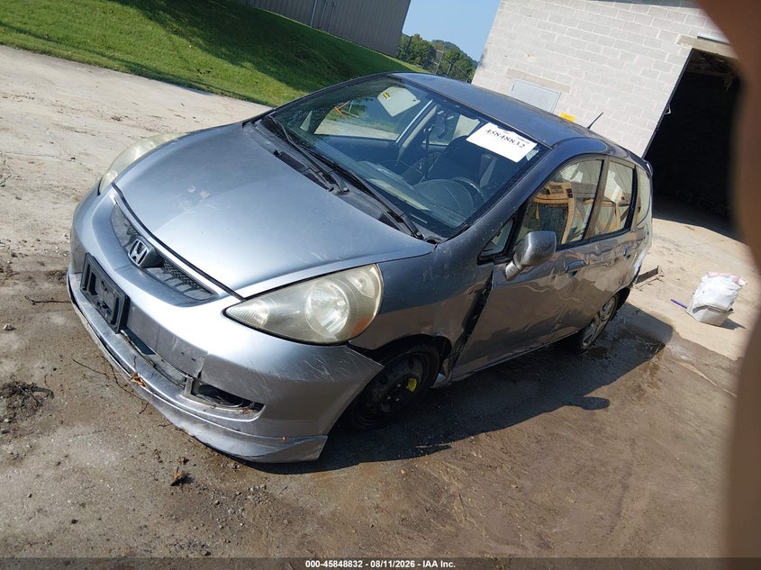 HONDA FIT 2007 VIN JHMGD38687S059310