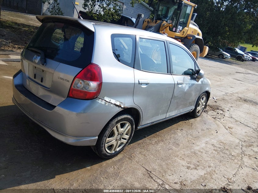 HONDA FIT 2007 VIN JHMGD38687S059310