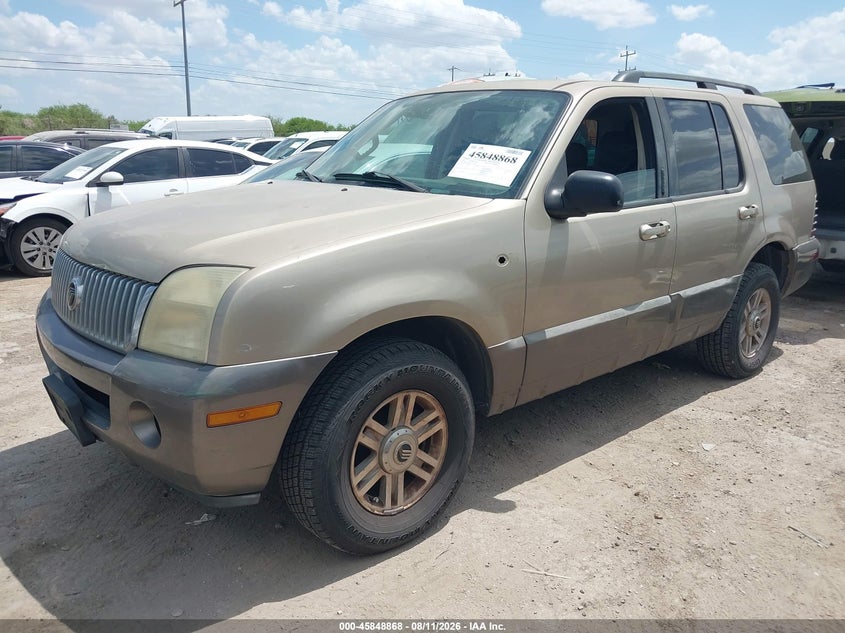 2003 Mercury Mountaineer, Front & Rear, IAAI, VIN 4M2ZU66K83UJ22782 — photo 2