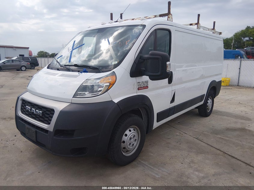 Vin: 3c6trvag1ke500665, lot: 46347893, ram promaster 1500 low roof 136 wb 20192