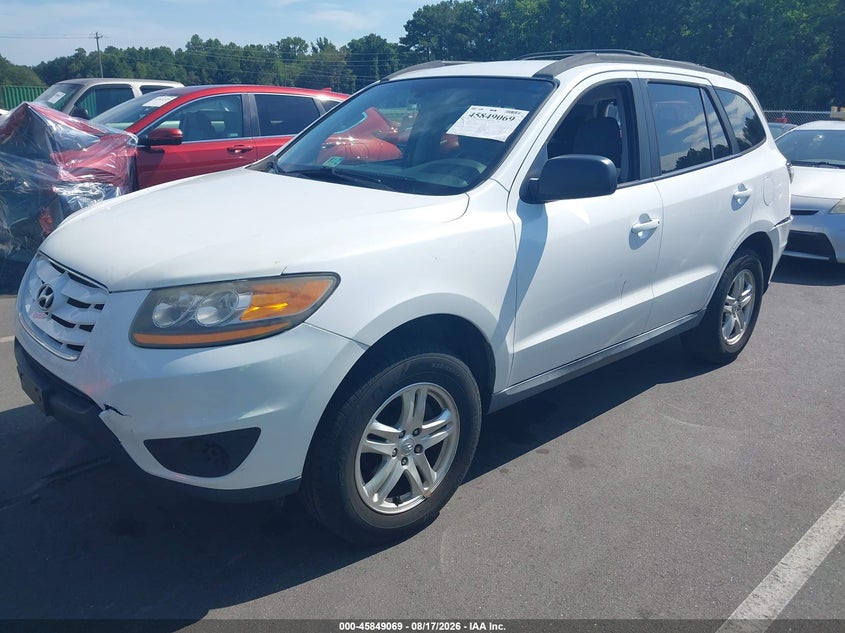 2011 Hyundai Santa Fe Gls V6, Rear, IAAI, VIN 5XYZG4AG9BG057574 — photo 2