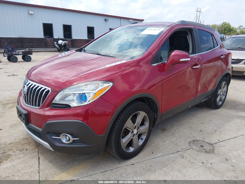 Vin: kl4cjdsb1eb521461, lot: 46348007, buick encore premium 20142