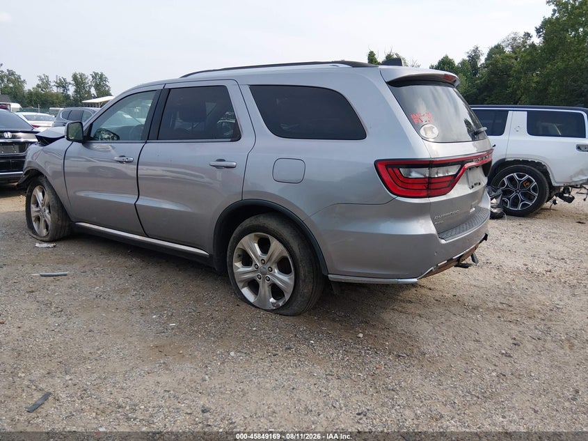 Vin: 1c4rdjdg8ec973481, lot: 46348102, dodge durango limited 20143
