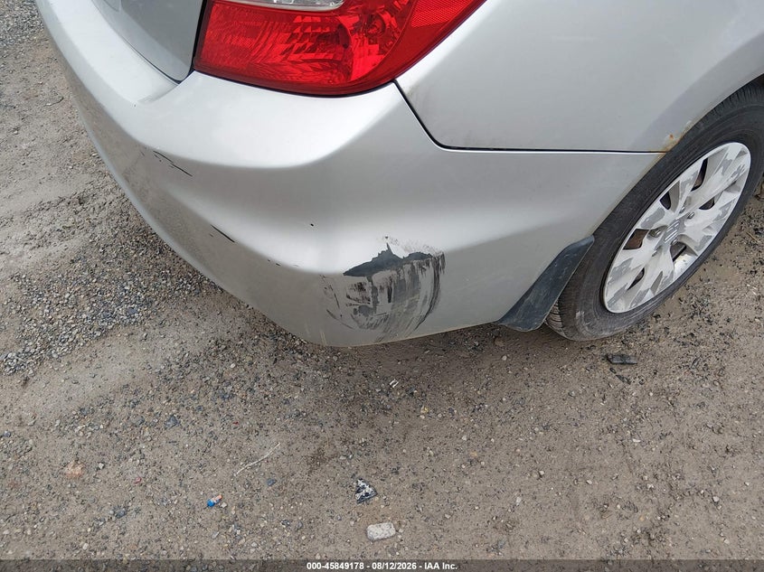 2012 HONDA CIVIC SEDAN 1.8L I-4 VVT, 140HP