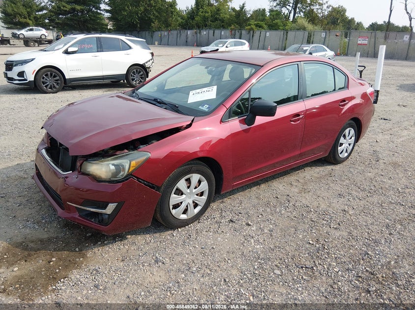 2015 SUBARU IMPREZA SEDAN 2.0L H-4 DOHC, VVT, 148HP
