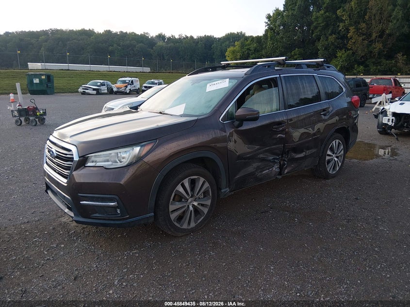 2019 Subaru Ascent, Левый бок, IAAI, VIN 4S4WMAPD6K3412305 — фото 2