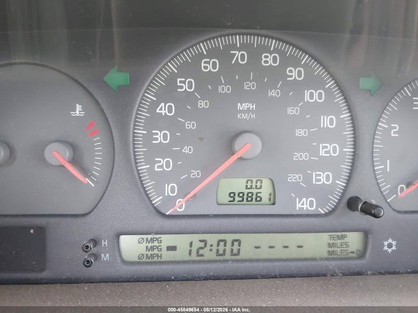 VOLVO C70 1999 VIN YV1NC56D8XJ001769