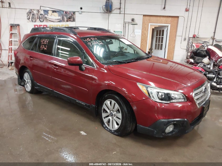 Vin: 4s4bsacc2g3325106, lot: 46348675, subaru outback 2.5i premium 2016 img_1