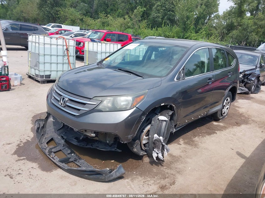 2013 Honda CR-V, Left Side, IAAI, VIN 2HKRM4H35DH655507 — photo 2