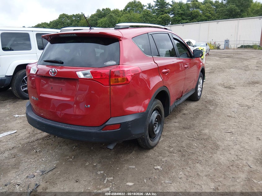 Vin: 2t3rfrev1dw040524, lot: 46348755, toyota rav4 xle 20134