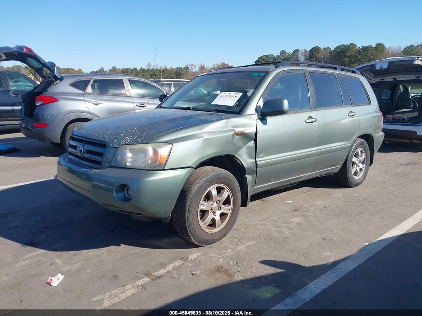 2006 Toyota Highlander, Правый зад, IAAI, VIN JTEDP21A760108264 — фото 2