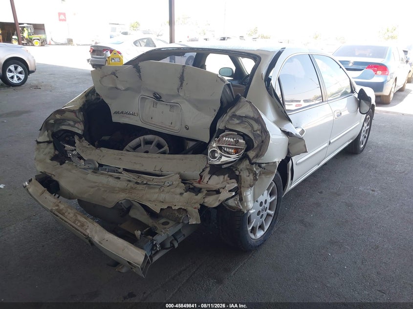 2001 NISSAN MAXIMA SEDAN 3.0L V-6 DOHC, 222HP