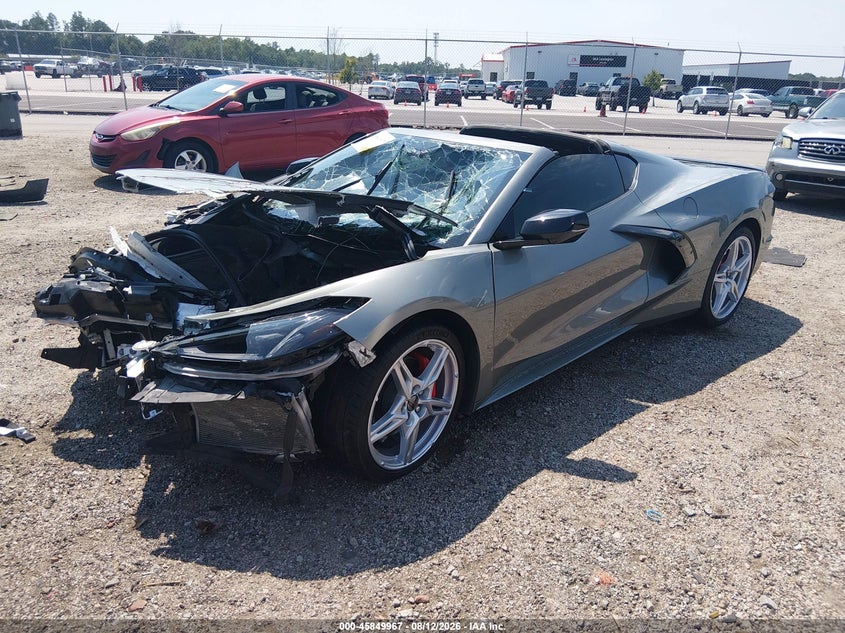 Vin: 1g1ya2d40n5104502, lot: 46348900, chevrolet corvette stingray rwd  1lt 20222