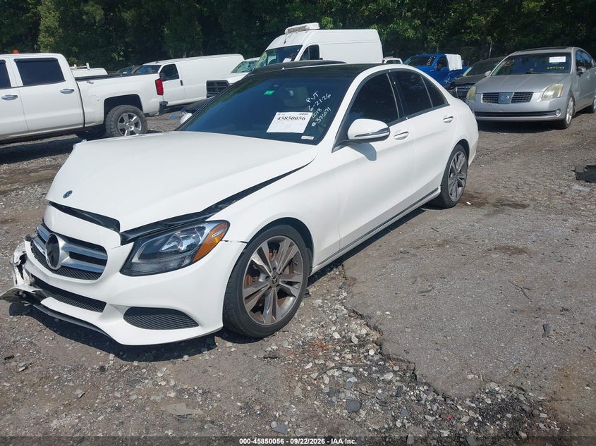 Vin: wddwf4jb6jr386071, lot: 46348989, mercedes-benz c 300 20182