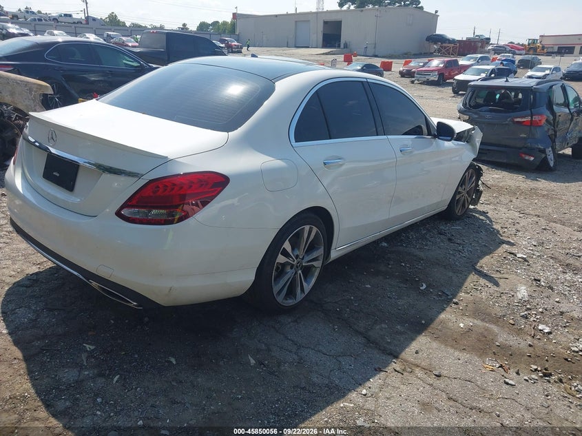 Vin: wddwf4jb6jr386071, lot: 46348989, mercedes-benz c 300 20184