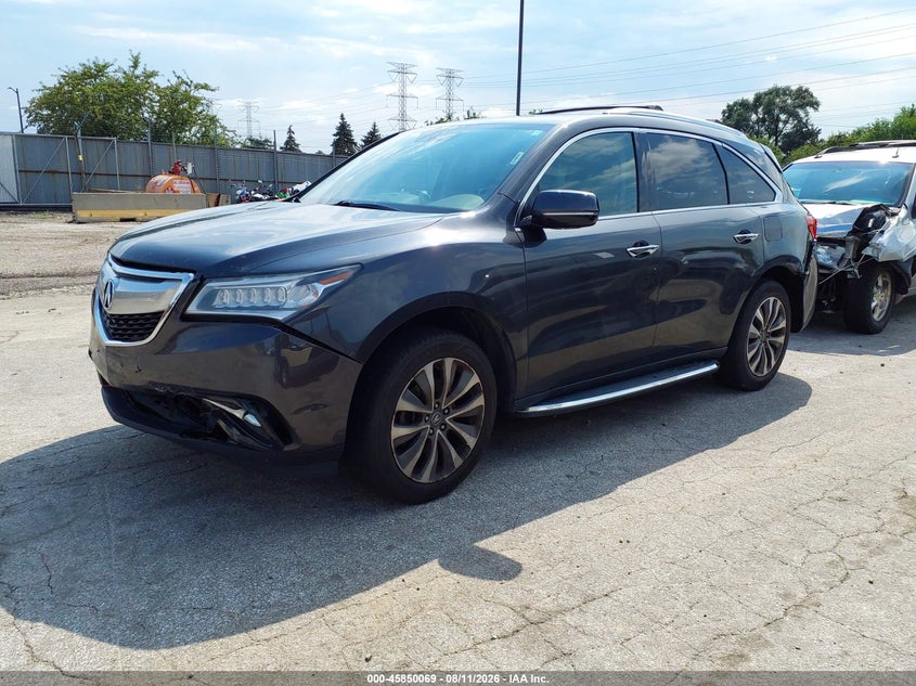 2014 Acura MDX, Перед і зад, IAAI, VIN 5FRYD4H4XEB028806 — фото 2