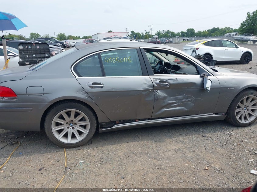 BMW 750I 2006 VIN WBAHL83546DT03278