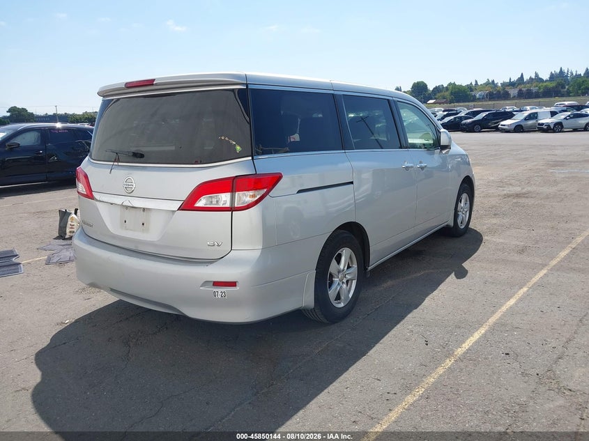 Vin: jn8ae2kp3e9107496, lot: 46349077, nissan quest sv 20144