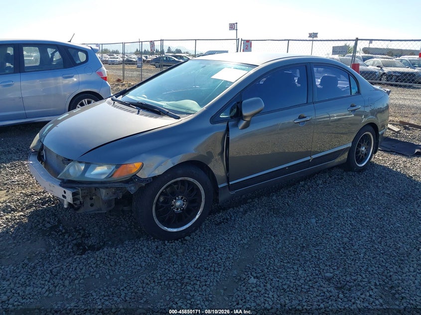 2007 Honda Civic, Обычный износ, IAAI, VIN 2HGFA16587H304622 — фото 2