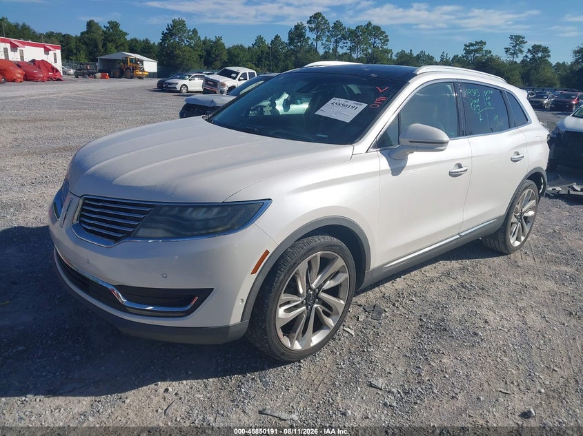 Vin: 2lmpj6lr1jbl38385, lot: 46349124, lincoln mkx reserve 20182