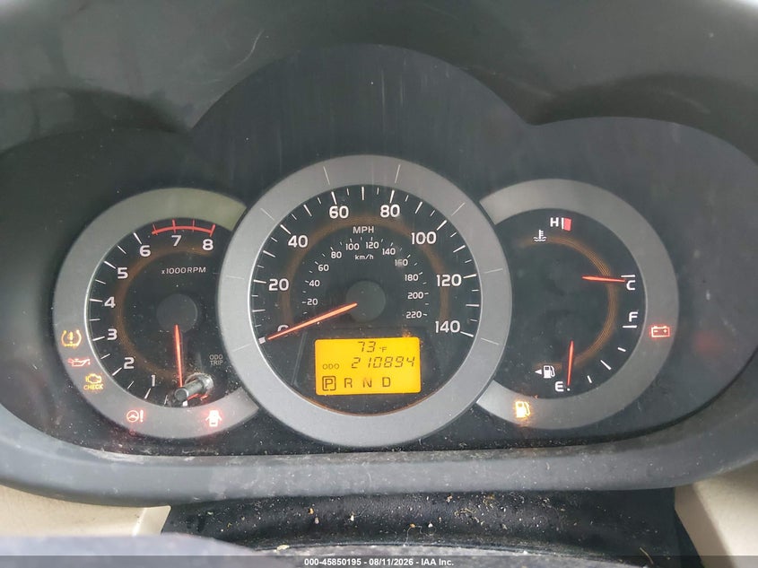 2009 TOYOTA RAV 4 SPORT UTILITY VEHICLE 2.5L I-4 DOHC, VVT, 179HP