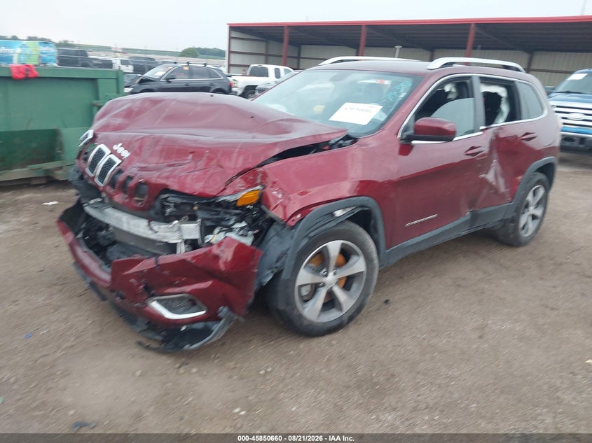 2019 Jeep Cherokee, Front End, IAAI, VIN 1C4PJMDN0KD482263 — photo 2