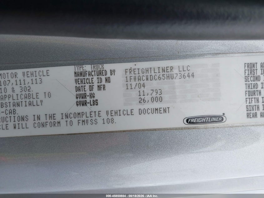 2005 FREIGHTLINER M2 auction photo 8