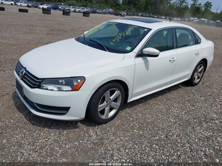 2012 VOLKSWAGEN PASSAT SEDAN 2.5L I-5 DOHC, VVT, 170HP
