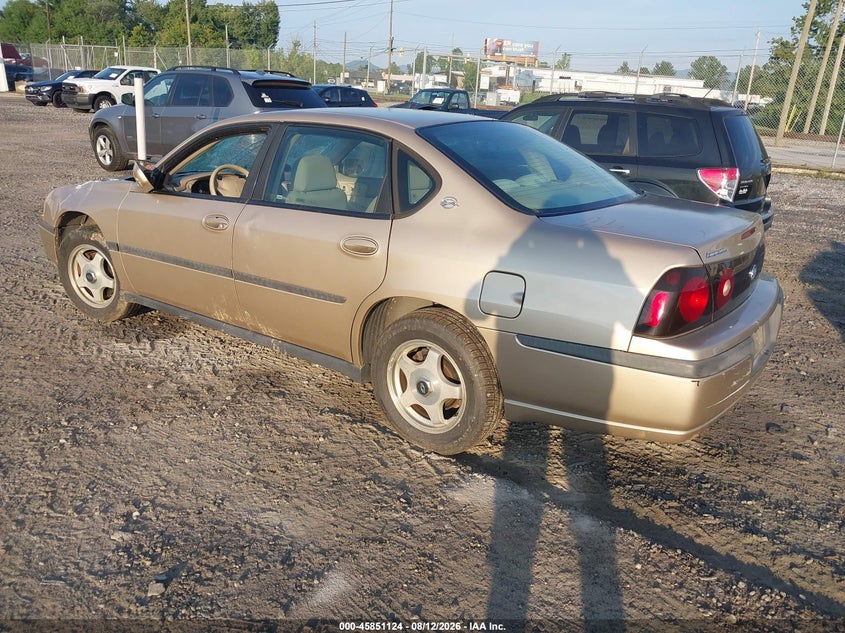 2004 CHEVROLET IMPALA SEDAN 3.4L V-6 180HP