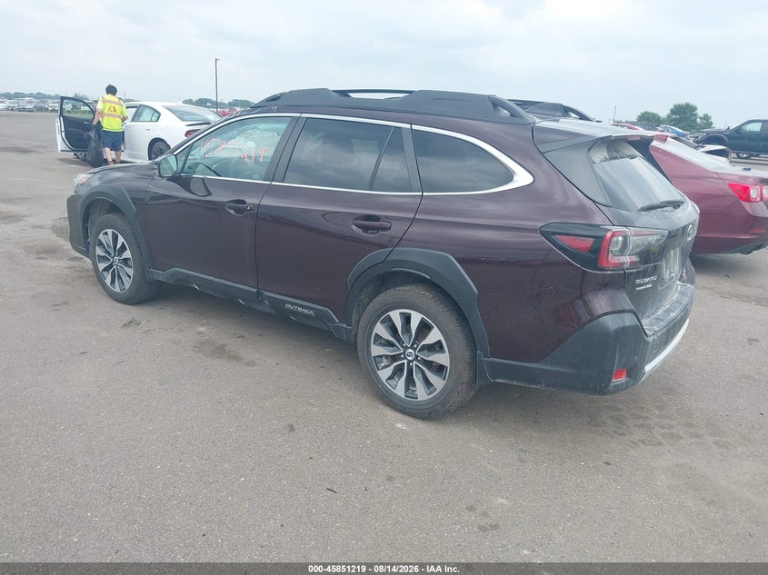 Vin: 4s4btanc8r3247606, lot: 46350152, subaru outback limited 20243