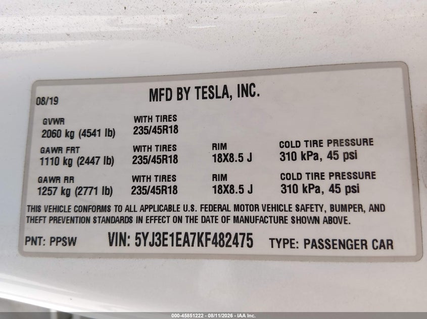 TESLA MODEL 3 - zdjęcie 9