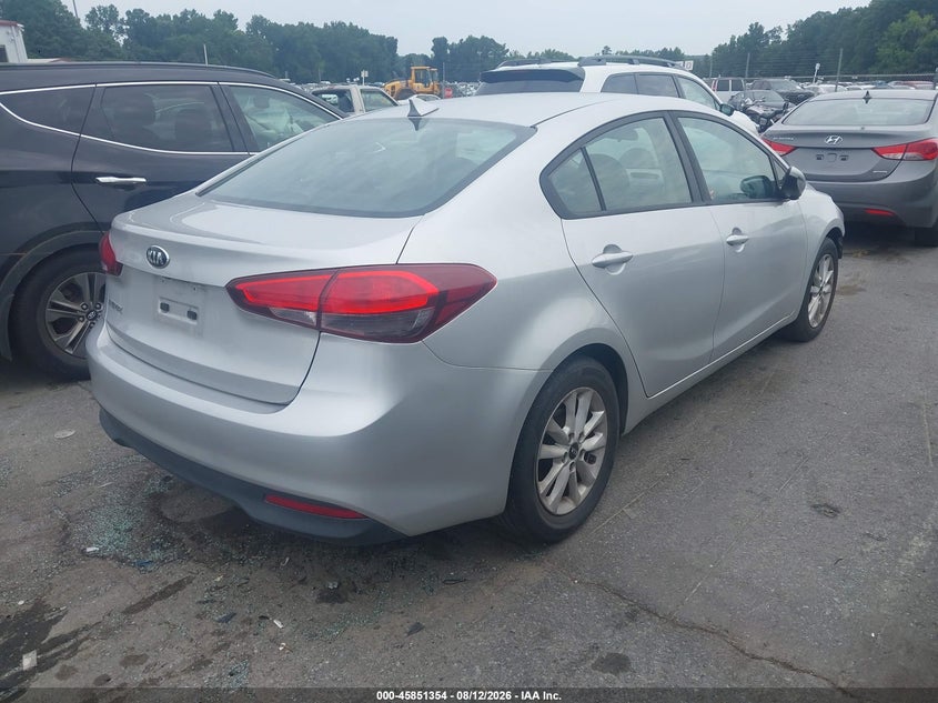 Vin: 3kpfl4a75he132324, lot: 46350287, kia forte lx 20174